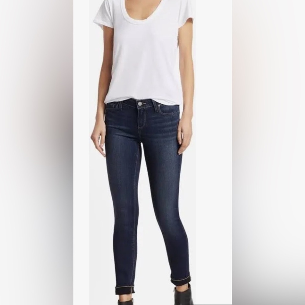 PAIGE Dark Blue Skinny Jeans